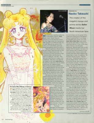 Tsukino Usagi, Takeuchi Naoko
Animerica
November 1998 Issue
